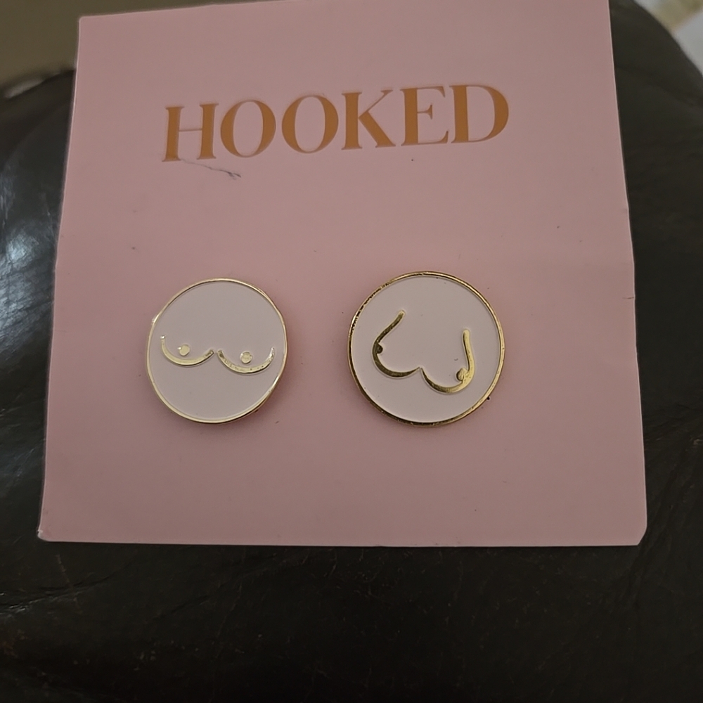 Hooked Breast Cancer Awareness Breast Lapel Hat Pins